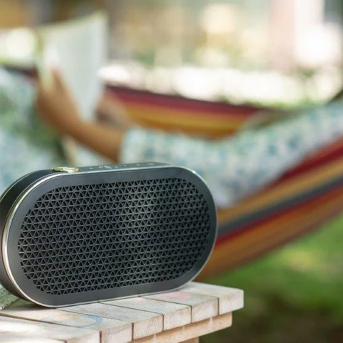 Oval Compact Portable Wireless Hi-Fi Audio Speaker, Bluetooth 5.0 Dual Sound Profile Outdoor Stereo Player