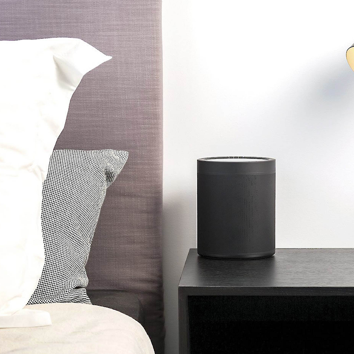 Cylindrical Multi-Stream Wireless Powered Audio Speaker, Dual-Band Wi-Fi Bluetooth High-Resolution Media Player