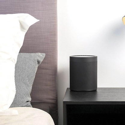 Cylindrical Multi-Stream Wireless Powered Audio Speaker, Dual-Band Wi-Fi Bluetooth High-Resolution Media Player